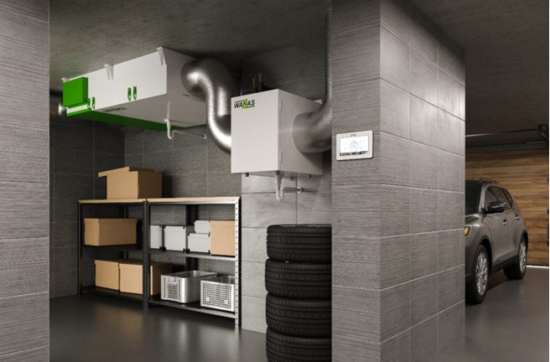 hővisszanyerős rendszer légmelegítővel